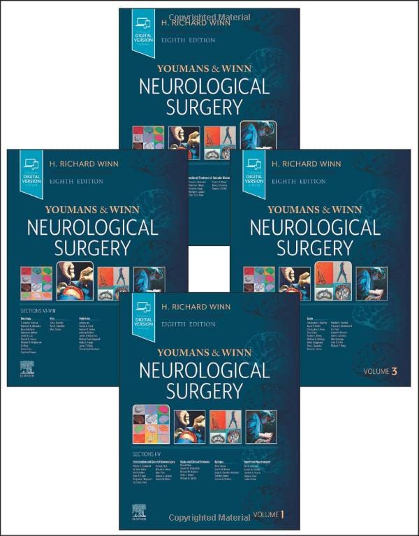 Youmans and Winn Neurological Surgery: 4 - Volume Set (Youmans Neurological Surgery)